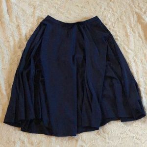 Navy Blue Midi Skirt * NY & Co Eva Mendes * Sz 2